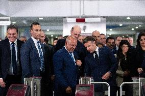 Presidents Sissi And Macron Ride The Metro - Cairo