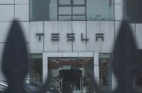Tesla Shares Fall As Tariffs Hit