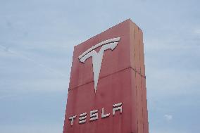 Tesla Shares Fall As Tariffs Hit
