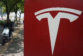 Tesla Shares Fall As Tariffs Hit