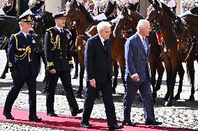 Britain's King Charles, Queen Camilla In Italy