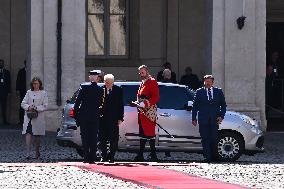 Britain's King Charles, Queen Camilla In Italy