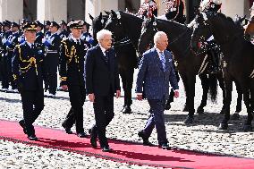 Britain's King Charles, Queen Camilla In Italy