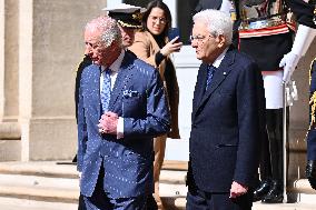 Britain's King Charles, Queen Camilla In Italy