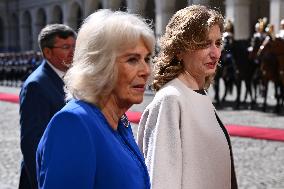 Britain's King Charles, Queen Camilla In Italy