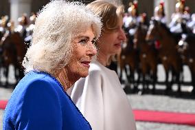 Britain's King Charles, Queen Camilla In Italy