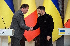 Joint news conference of Ukrainian President and Belgian Prime Minister in Kyiv