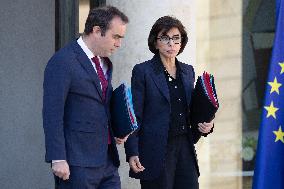 Cabinet meeting at the Elysee Palace - Paris RL