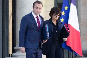 Cabinet meeting at the Elysee Palace - Paris RL