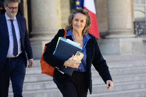 Cabinet meeting at the Elysee Palace - Paris RL