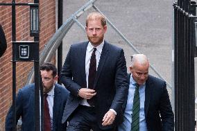 Prince Harry Attends Court Of Appeal Over Security Arrangements In London