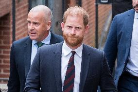 Prince Harry Attends Court Of Appeal Over Security Arrangements In London