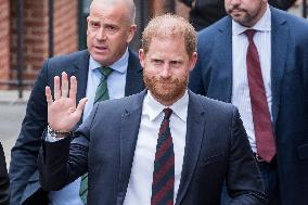 Prince Harry Attends Court Of Appeal Over Security Arrangements In London