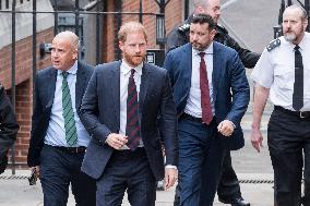 Prince Harry Attends Court Of Appeal Over Security Arrangements In London