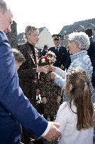 NO TABLOIDS - Official visit to Brittany by Prince Albert II of Monaco with his family - Matignon