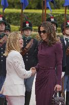 Meloni Hosts Queen Rania at Villa Doria Pamphilj - Rome