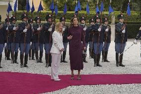 Meloni Hosts Queen Rania at Villa Doria Pamphilj - Rome