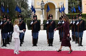 Meloni Hosts Queen Rania at Villa Doria Pamphilj - Rome