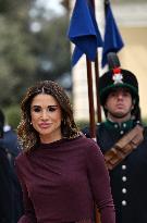 Meloni Hosts Queen Rania at Villa Doria Pamphilj - Rome