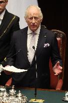 King Carlo III speack in Montecitorio