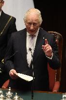 King Carlo III speack in Montecitorio
