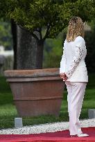 Giorgia Meloni At Villa Doria Pamphili - Rome