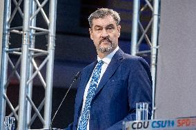 German Parties CDU/CSU and SPD Announce Agreement in Coalition Negotiations