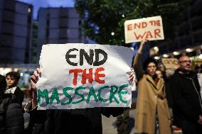 Israeli Demonstrators In Jerusalem Protest Against War In Gaza