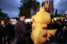 Israeli Demonstrators In Jerusalem Protest Against War In Gaza