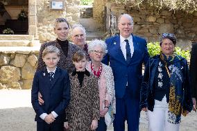 NO TABLOIDS - Official visit to Brittany by Prince Albert II of Monaco with his family - Plevenon
