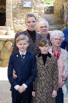 NO TABLOIDS - Official visit to Brittany by Prince Albert II of Monaco with his family - Plevenon