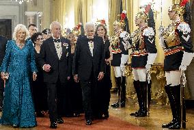State Banquet for Charles III and Camilla - Rome