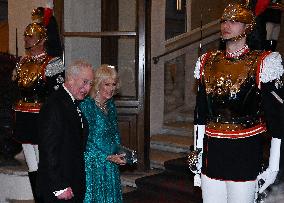 State Banquet For Charles III And Camilla - Rome