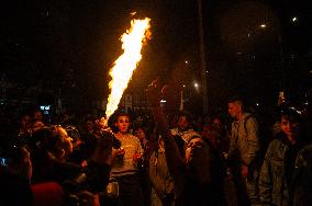 Demonstration against the transfemicide of Sara Millerey a women tourtured and killed in northern Colombia