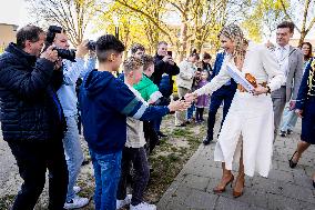 Queen Maxima Visit To The Heerlerbaan District - Heerlen