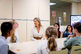 Queen Maxima Visit To The Heerlerbaan District - Heerlen
