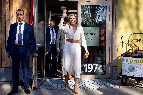 Queen Maxima Visit To The Heerlerbaan District - Heerlen