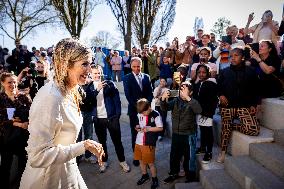 Queen Maxima Visit To The Heerlerbaan District - Heerlen