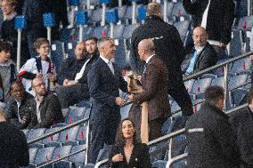 Celebs At PSG vs Aston Villa - Paris