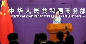 Chinese Commerce Ministry spokeswoman