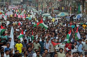 Protest In Support Of Palestine In Dhaka