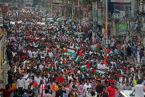 Protest In Support Of Palestine In Dhaka
