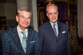 Count of Paris Jean of Orleans at Le Dernier Sacre exhibition in Paris - FA