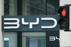 Chinese Carmaker BYD Shop In Warsaw.