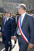 NO TABLOIDS - Official visit to Brittany by Prince Albert II of Monaco with his family - Matignon.