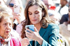 Queen Letizia Attends Princess Of Girona Foundation Talent Tour - Spain
