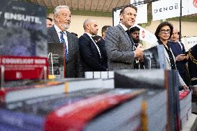 Macron Visits The Paris Book Festival - France