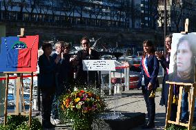Anne Hildalgo Inaugurates The Jim Morrison Footbridge - Paris