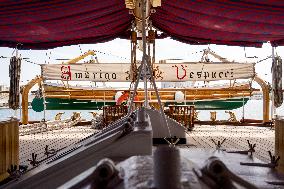 Italy's Tall Ship 'Amerigo Vespucci' In Brindisi