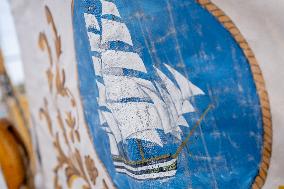 Italy's Tall Ship 'Amerigo Vespucci' In Brindisi